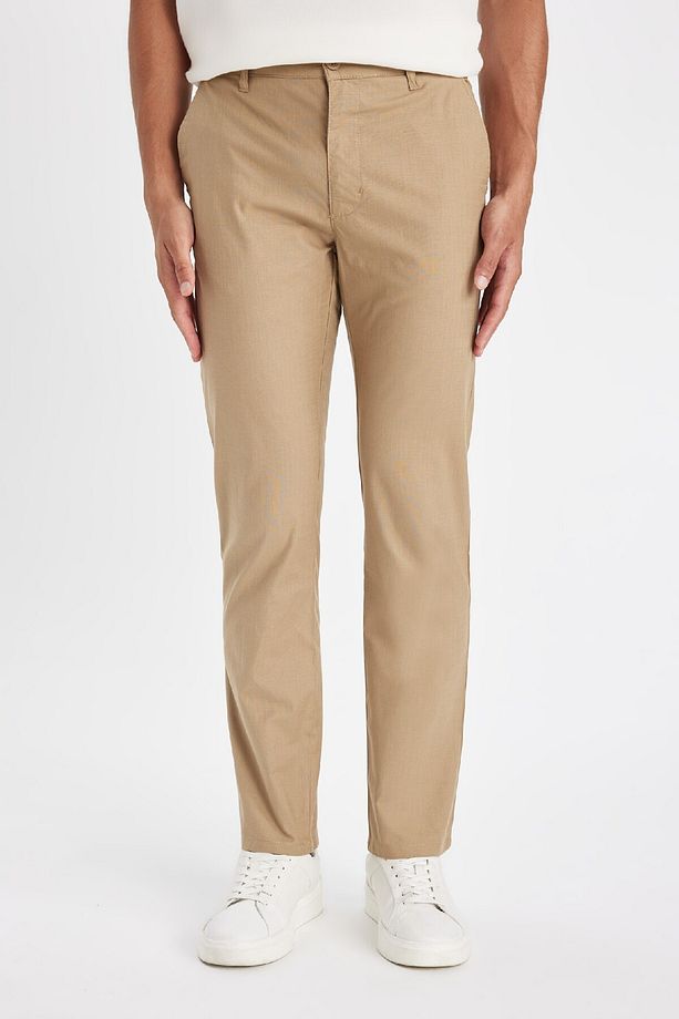 Regular Fit Normal Kesim Yazlık Düz Paça Chino Kanvas Pantolon D1526ax24sm - 4