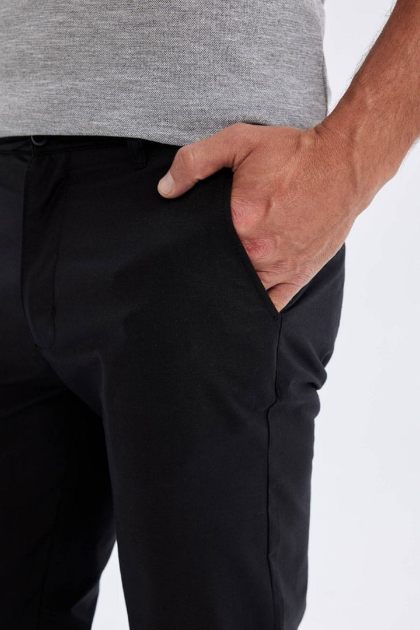 Regular Fit Normal Kesim Yazlık Düz Paça Chino Kanvas Pantolon D1526ax24sm - 5
