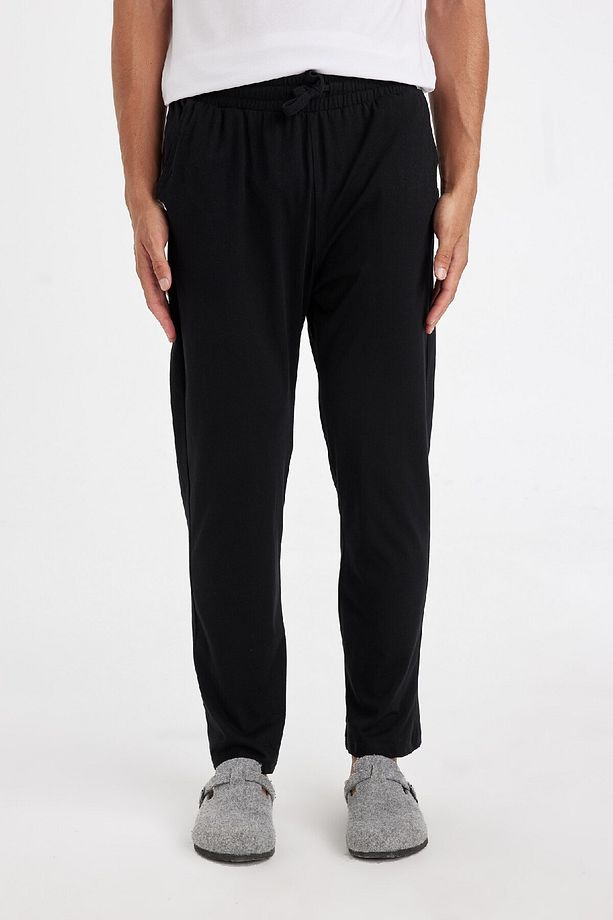 Regular Fit Beli Bağcıklı Düz Paça Cepli Pijama Altı Z7323az24au - 4