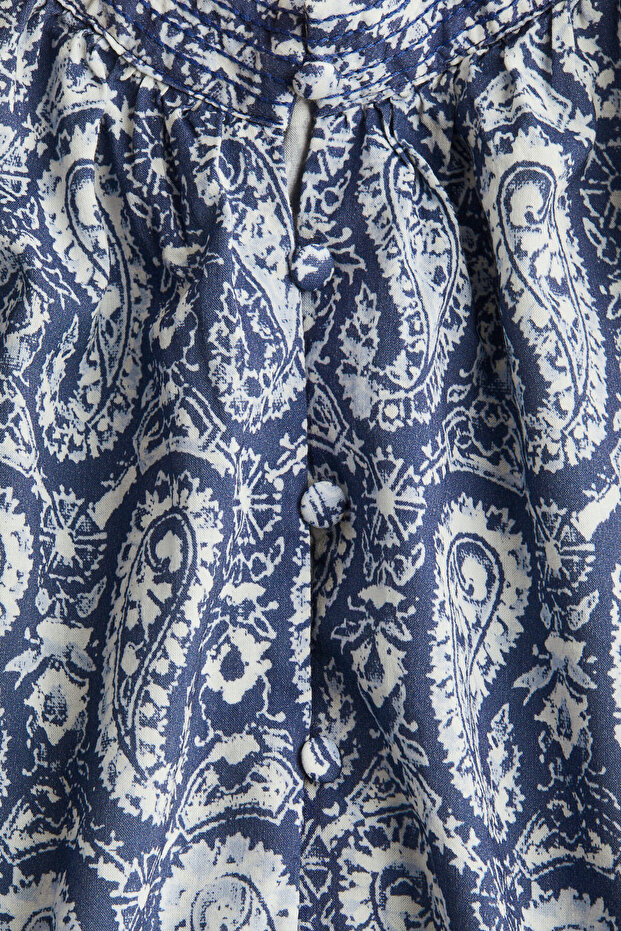 Bant Yakalı Bluz - 5