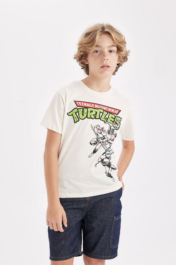 Erkek Çocuk Ninja Turtles-retro Bisiklet Yaka Kısa Kollu Tişört D1368a824sm - 1