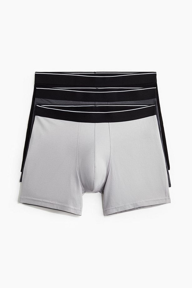 3'lü Normal Paça Boxer Şort - 3