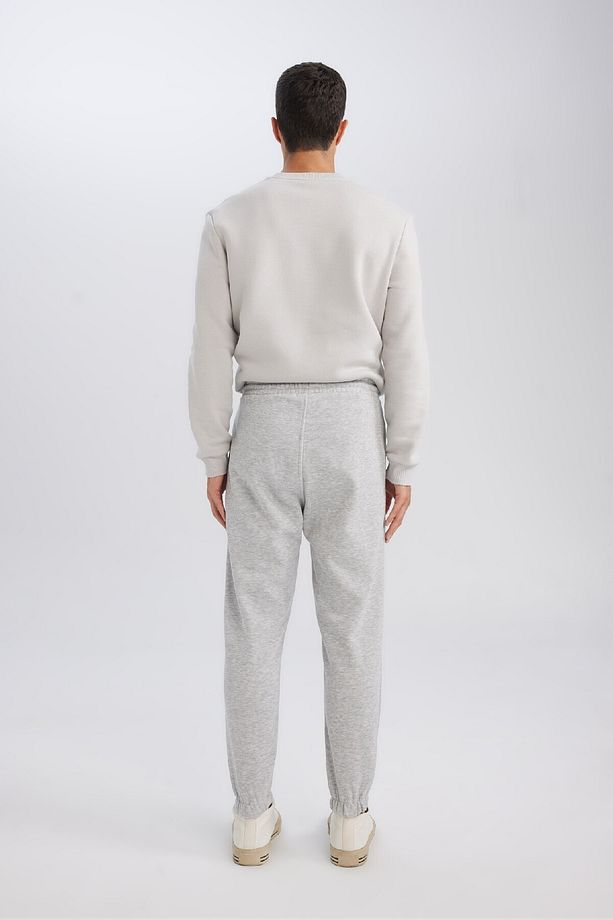 Jogger Eşofman Altı Standart Fit Basic Düz Beli Bağcıklı Lastikli Paça Cepli A6468ax24au - 8