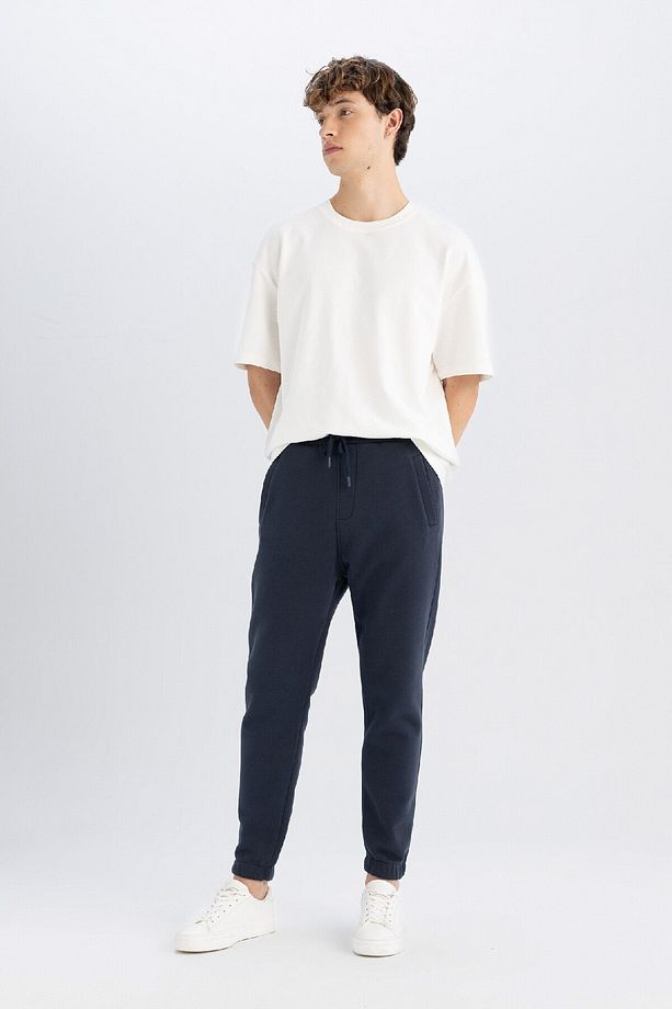 Standart Fit Fleto Cepli Esnek Paça Kalın Basic Sweatshirt Kumaşı Eşofman Altı A6468AX24AU - 3