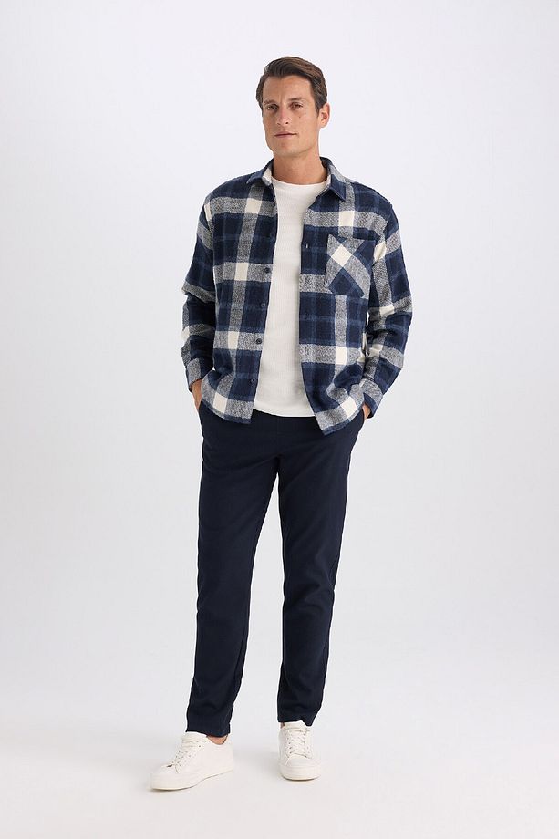 Regular Fit Kareli Uzun Kollu Gömlek D2628ax24au - 2