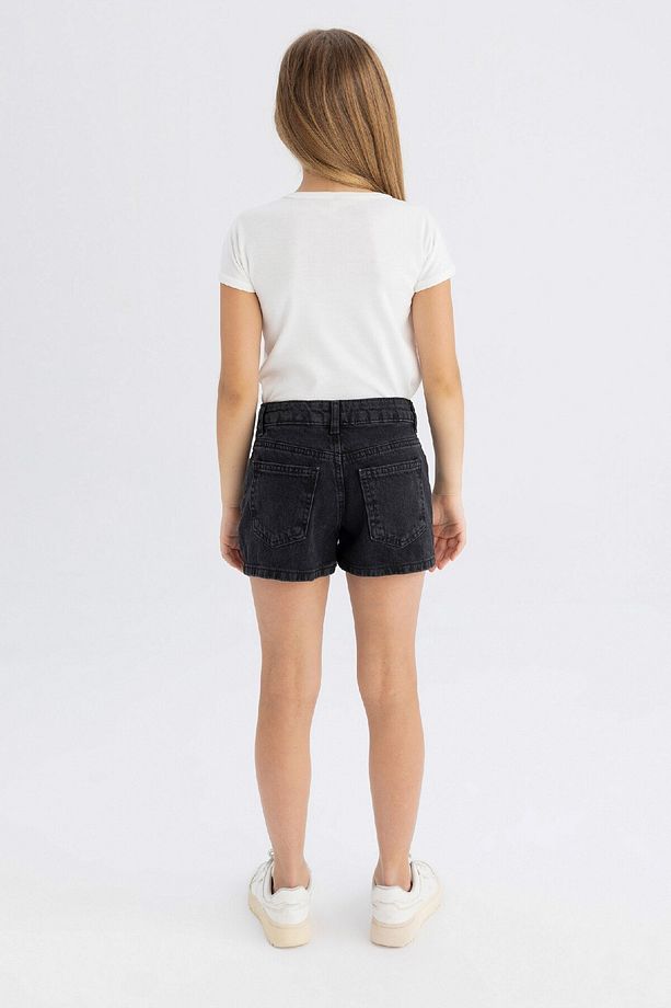 Kız Çocuk Mom Fit Jean Şort D1712A824SM - 7