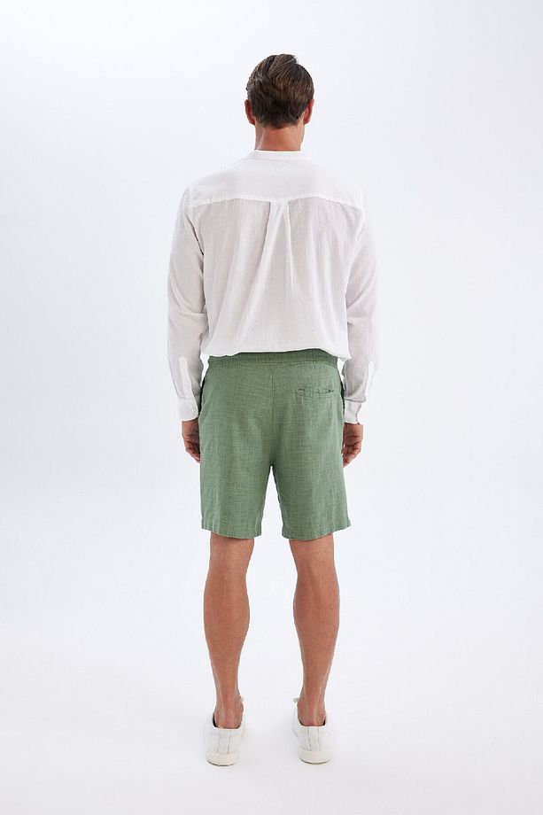 Relax Fit Pamuklu Bermuda Şort D1051AX24SM - 6