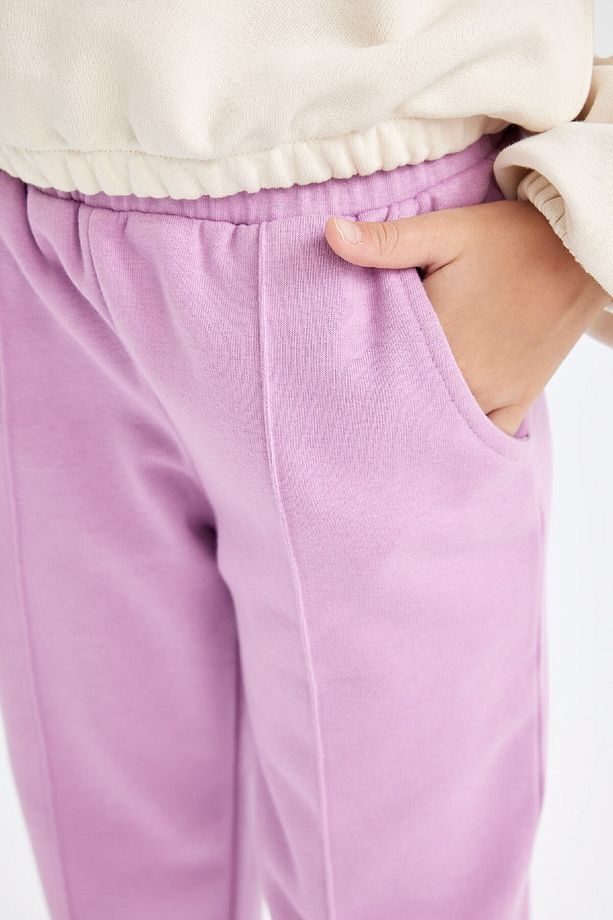 Kız Çocuk Beli Paçası Lastikli Basic Düz Jogger Eşofman Altı D3201a824wn - 5