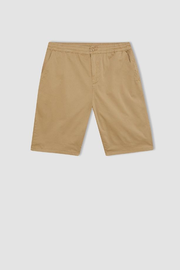 Regular Fit Esnek Bantlı Paça Gabardin Bermuda Şort D2899ax24hs - 8