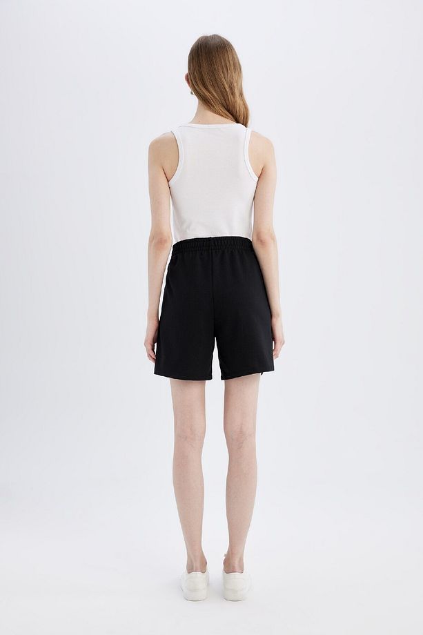 Regular Fit Normal Bel Basic Düz Bermuda Şort U4570az24hs - 5
