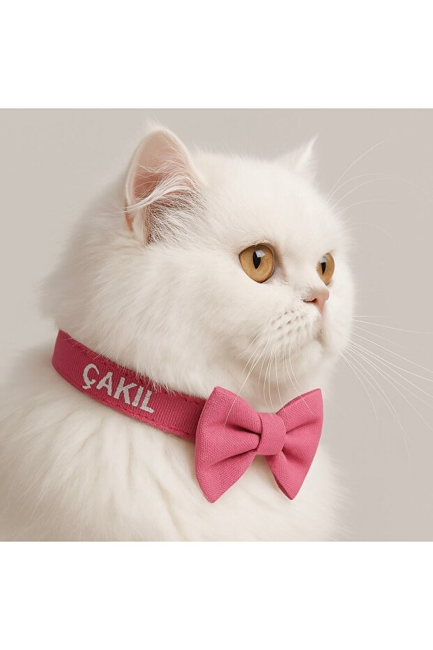 İsimli Papyonlu Kedi Boyun Tasması Papyonlu Kedi Tasması Papyonlu Tasma - 1