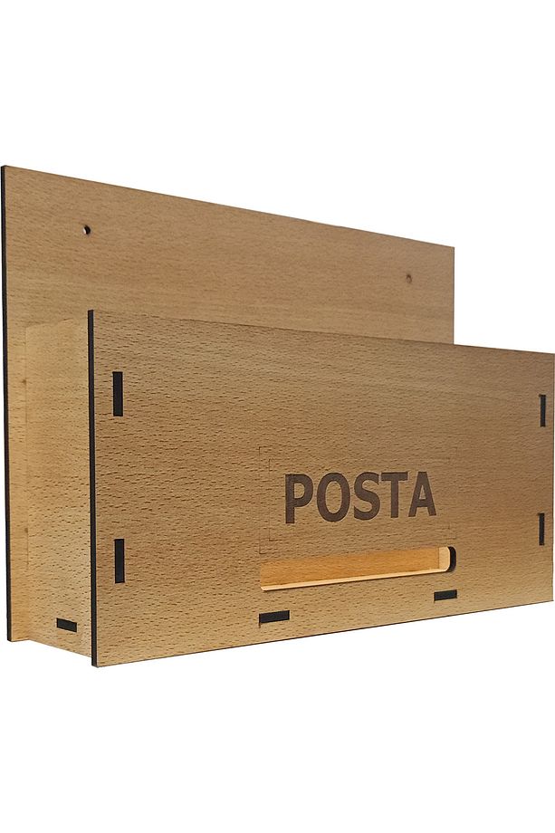 Apartman Ortak Fatura & Posta Kutusu Ahşap - 5 mm Kalın - 2