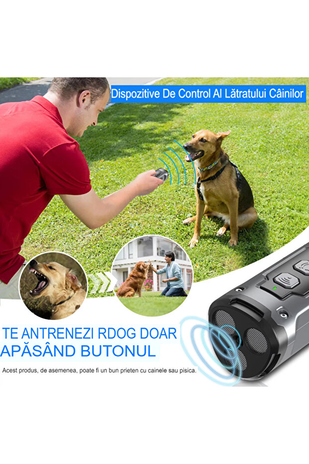 Professional portable ultrasonic device against aggressive dogs, training function - 10
