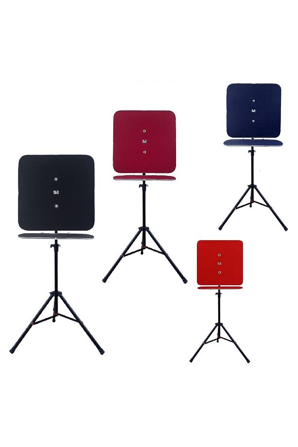 Raf Düzenekli Tripod Ayaklı Kare Dart Arkalık, Bordo - 4
