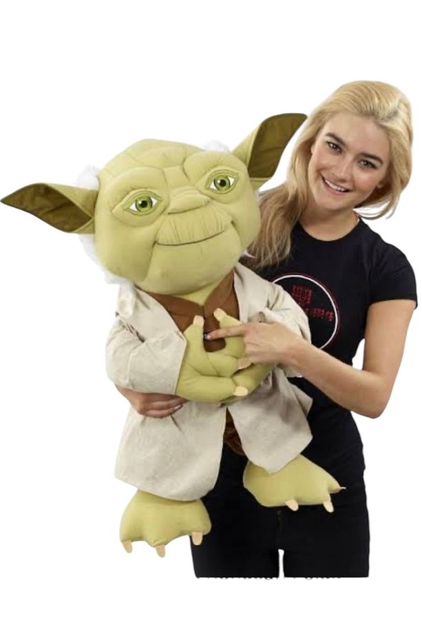 Polly Toys Yoda Peluş Oyuncak Ürün Pamuk Kumaşa Yumuşak Dokuya Sahiptir 40 Cm - 1
