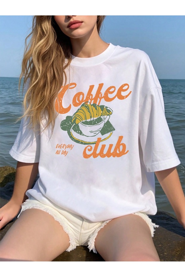 Oversized Short-Sleeve Printed T-Shirt