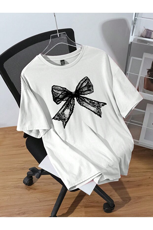 Oversize Cut Short Sleeve Printed T-Shirt