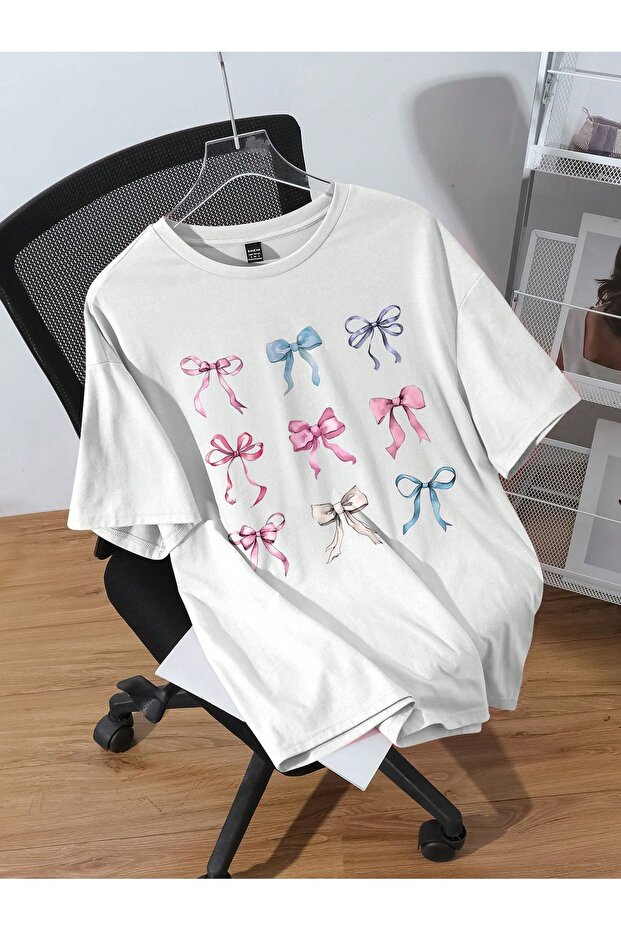 Oversize Cut Short Sleeve Printed T-Shirt