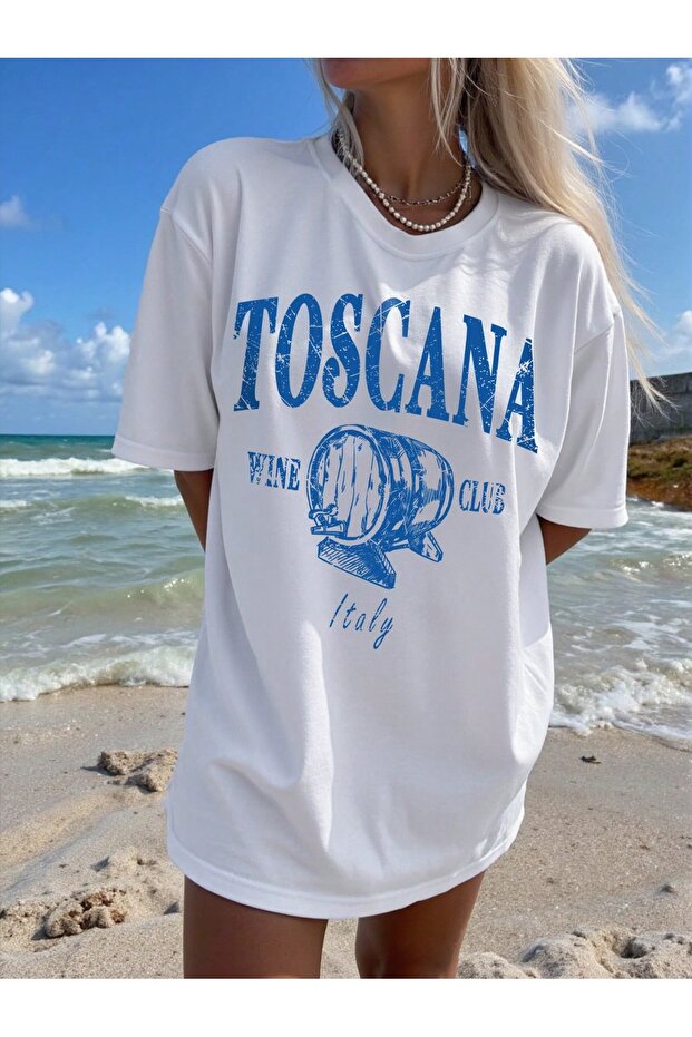 Oversize Cut Short Sleeve Printed T-Shirt