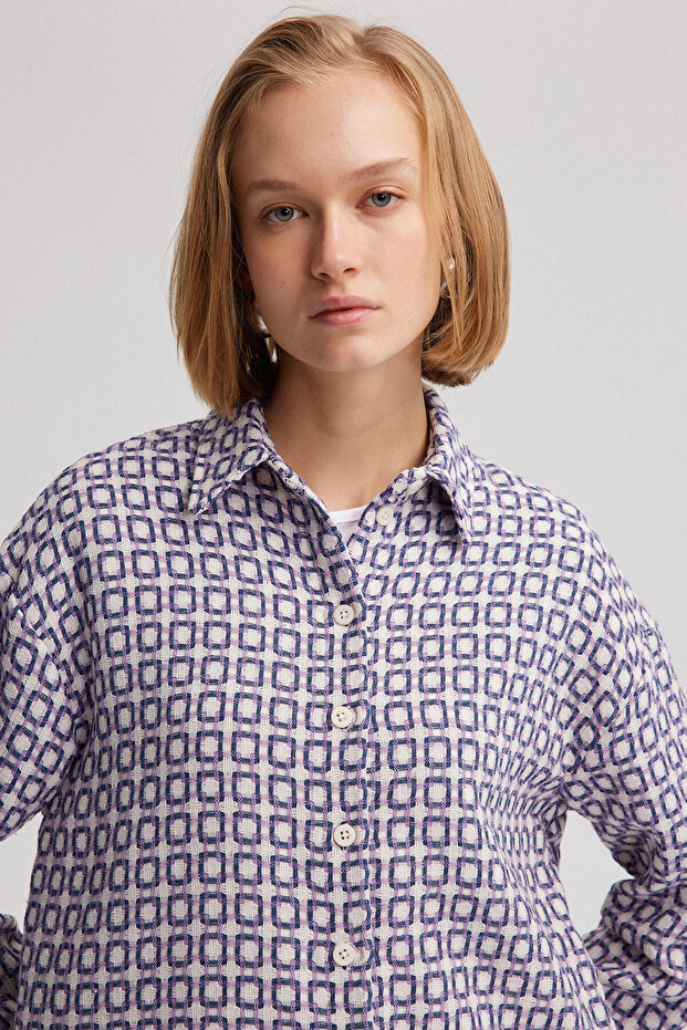 CHAIN PATTERNED THIN TUBE JACKET - 5