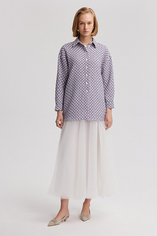 CHAIN PATTERNED THIN TUBE JACKET - 1