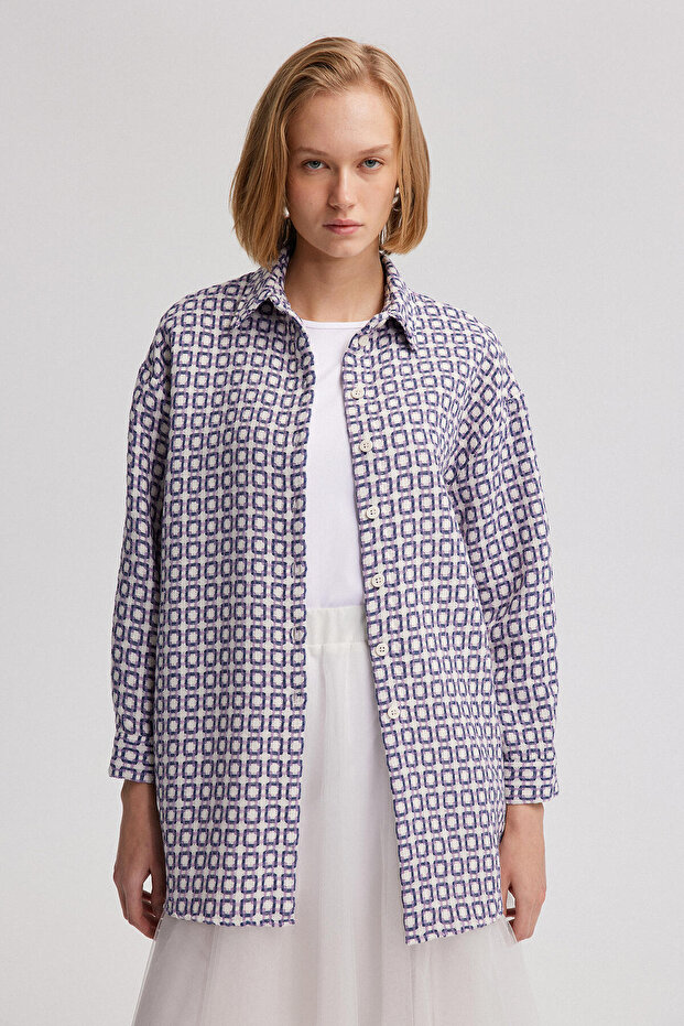 CHAIN PATTERNED THIN TUBE JACKET - 2