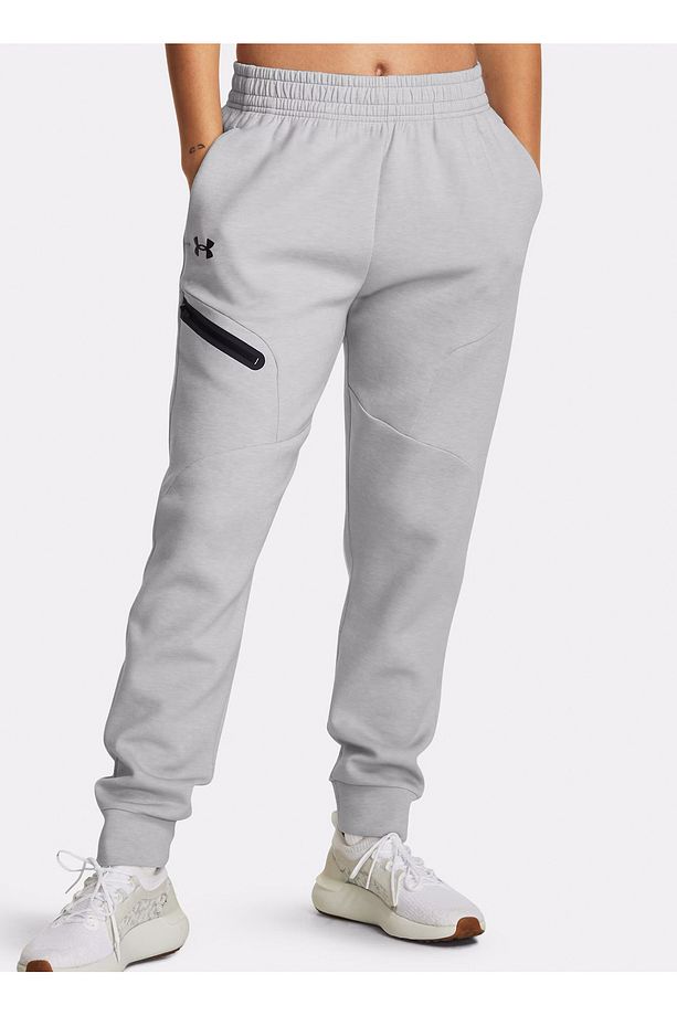 1379846-011 Unstoppable Flc Jogger Lastikli Bel Loose Fit Gri Kadın Eşofman Altı - 1
