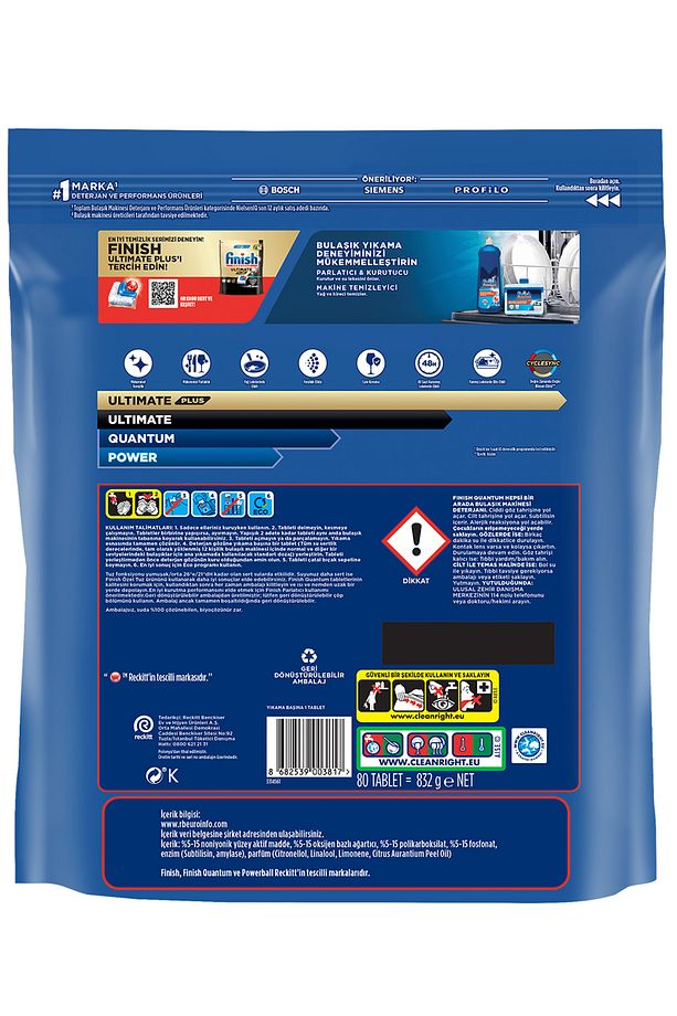 Hepsi Bir Arada Bulaşık Makinesi Deterjanı Kapsül Tablet 160 Adet (80 X 2'Lİ) - 6