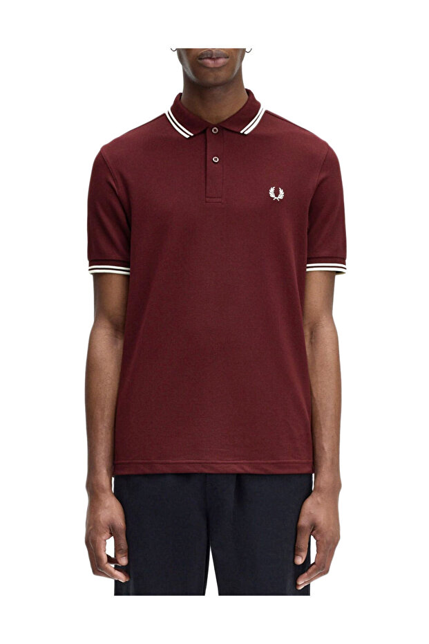 KOSZULKA POLO, MĘSKA, KRÓTKI RĘKAW, DWUKOLOROWA, HAFTOWANE LOGO, Z GUZIKAMI - 1