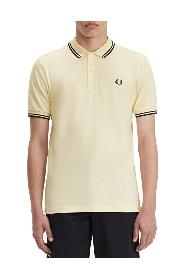 KOSZULKA POLO, MĘSKA, Z KRÓTKIM RĘKAWEM, DWUKOLOROWA, Z HAFTowanym LOGO, Z GUZIKAMI - 2
