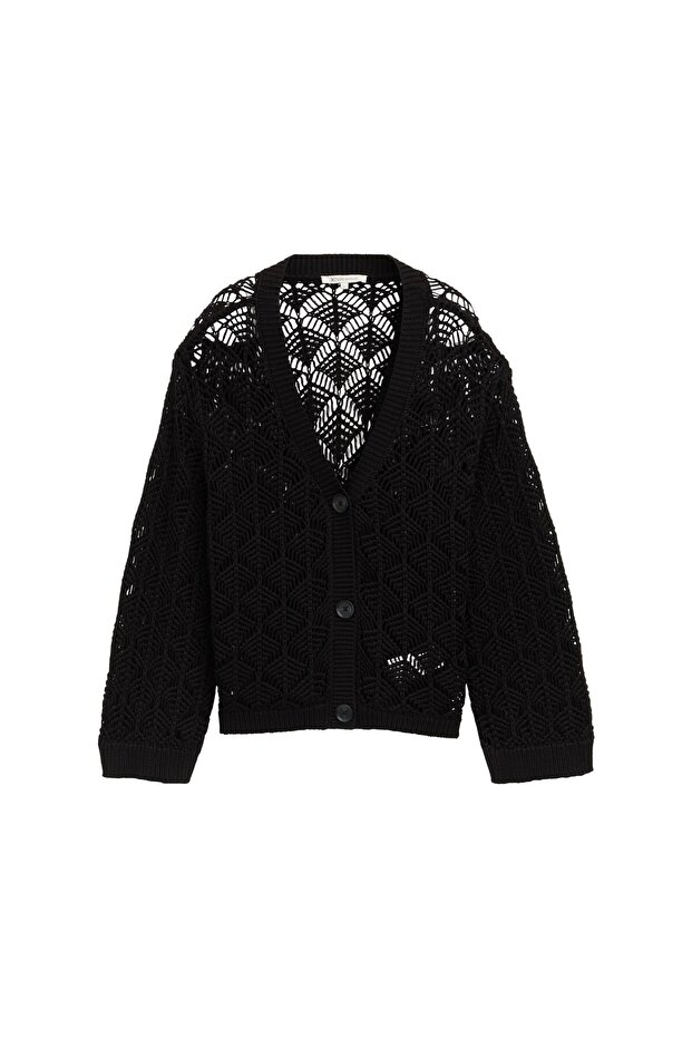 durchbrochene Strickjacke - 5