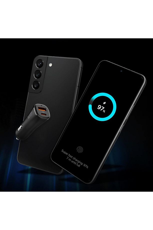 48W USB-C 2 Port Araç içi Hızlı Şarj Aleti PPS Destekli Güç Adaptörü iPhone & Android - ACP08447 - 8