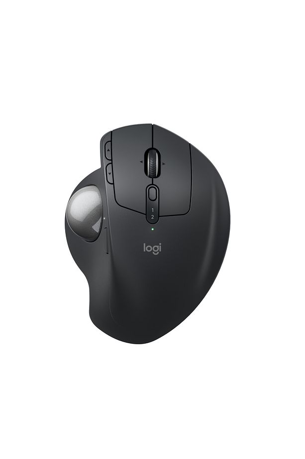 MX ERGO S Gelişmiş Bluetooth Kablosuz Trackball Pc/Mac Için Ergonomik Mouse - Siyah - 1