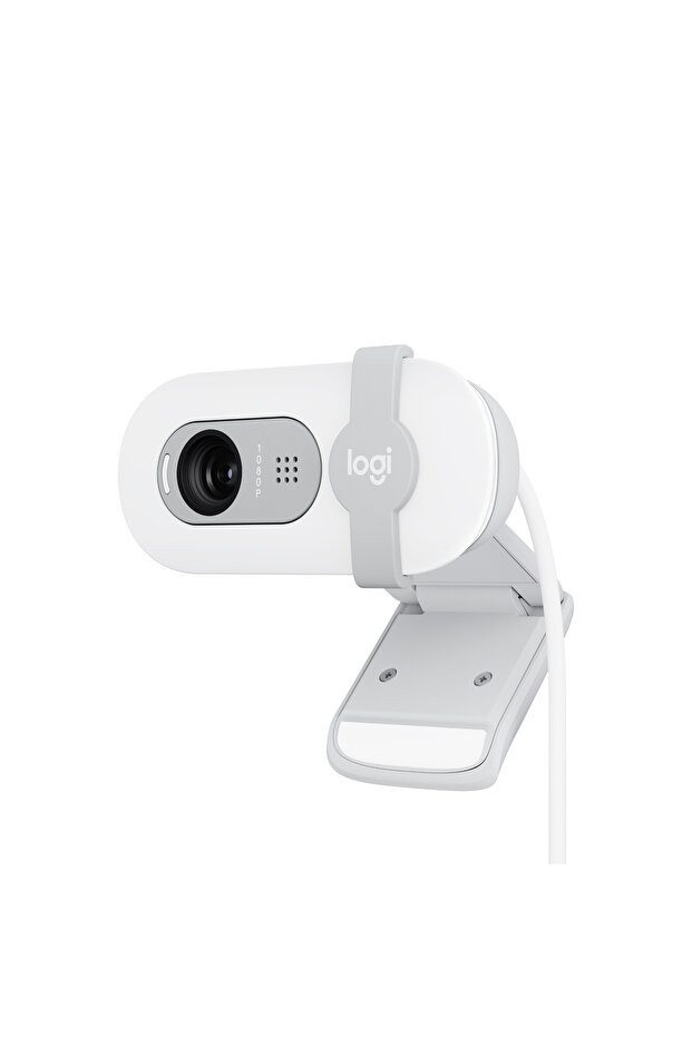 BRIO 100 Full HD 1080p Gizlilik Kapaklı Mikrofonlu Web Kamerası - Beyaz - 1