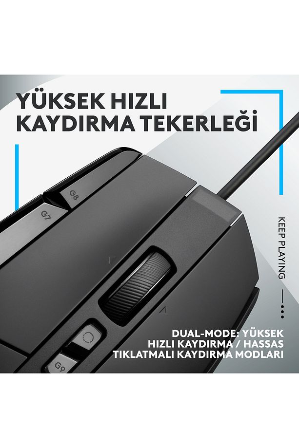 G G502 X Kablolu Oyuncu Mouse Siyah - 3