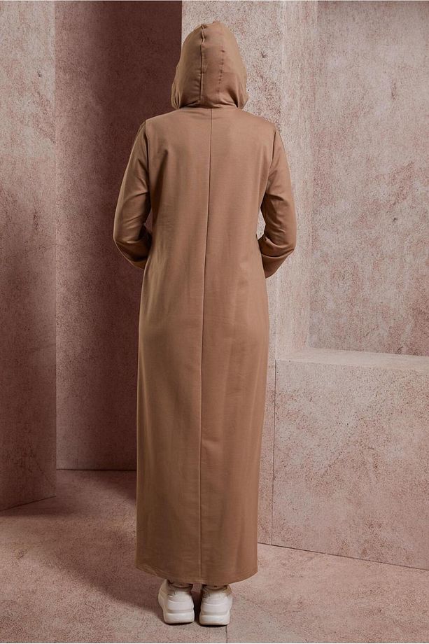 KAPÜŞONLU EŞOFMAN ELBİSE 44407 - 3