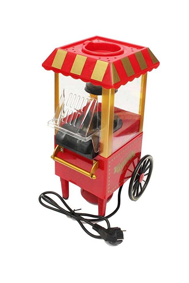 ماكينة صنع الفشار الكهربائية 220 فولت، لون أحمر - 1