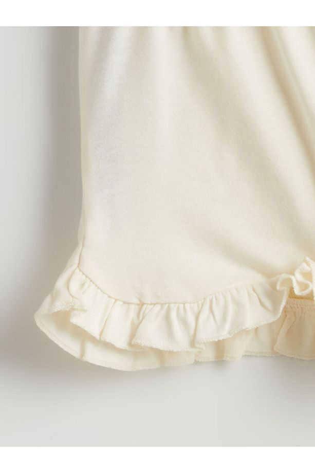 LCW baby Pembe Beli Lastikli Basic Kız Bebek Şort 2'li - 6