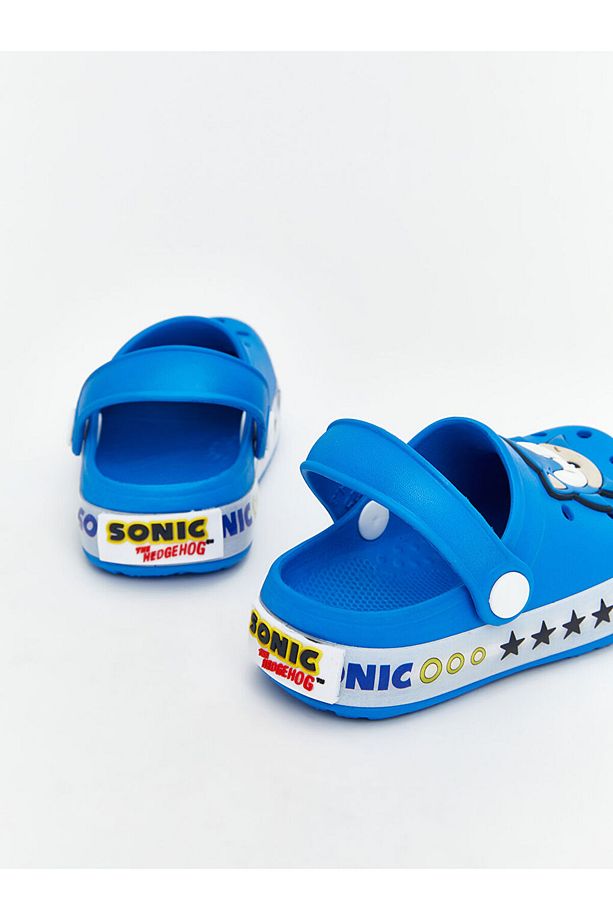 LCW STEPS Mavi Sonic Baskılı Erkek Bebek Plaj Sandaleti - 5