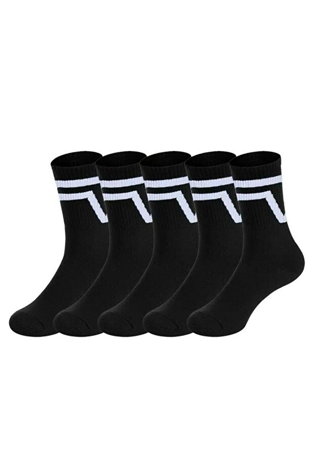 Unisex Tennis Combed Cotton Washable Socks 5'Pair