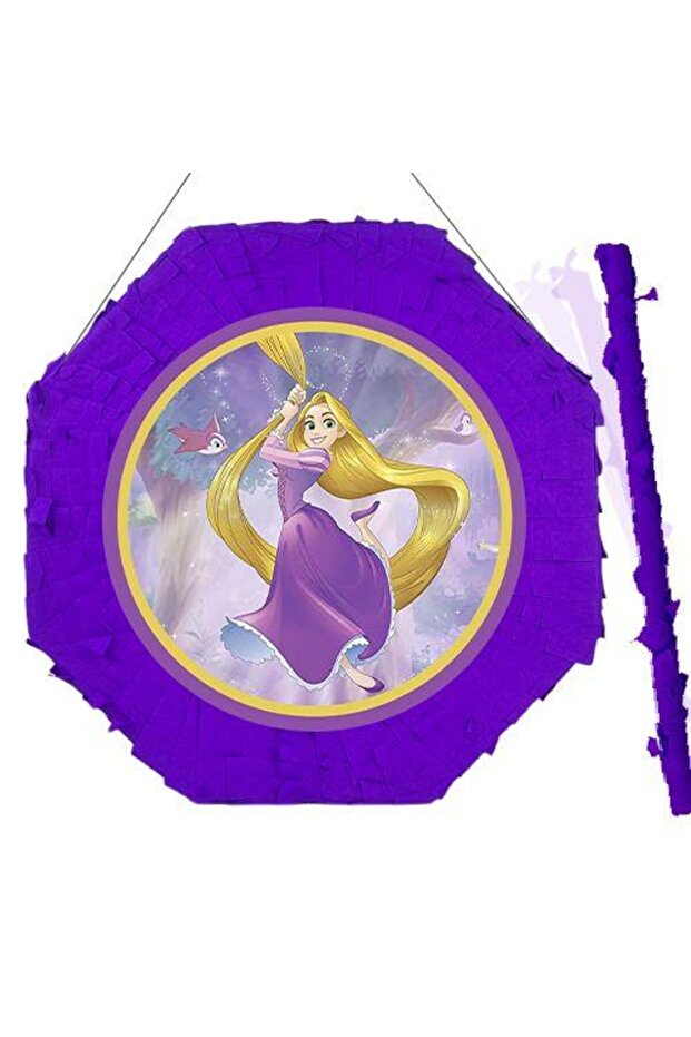 Pinyata RAPUNZEL 42 cm sopalı MOR - 1