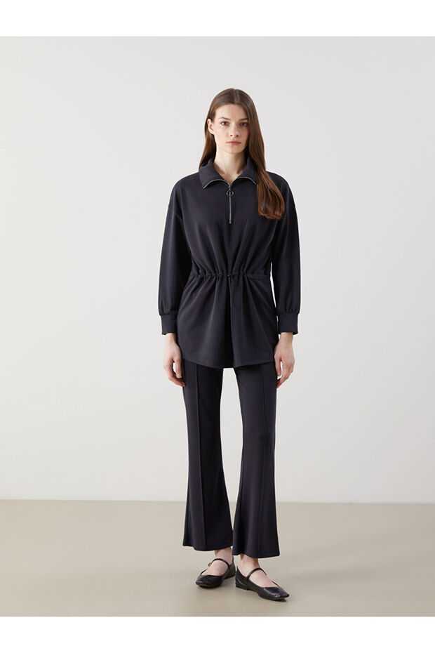 LCW Modest Modal Karışımlı Oversize Kadın Sweatshirt Tunik - 2