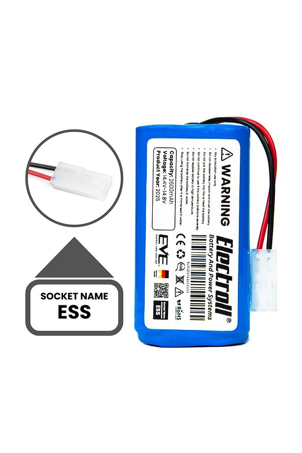 Fakir Robert Iı Rs720 Uyumlu Batarya (MAKSİMUM KAPASİTE) 3500mah Robot Süpürge Bataryası 41004400 - 5