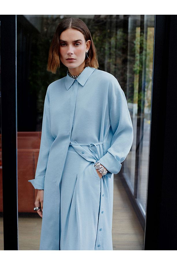 LCW Modest Oversize Kadın Gömlek Tunik - 1
