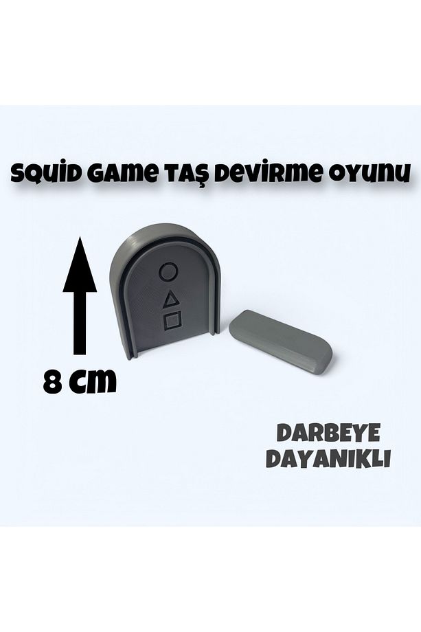 Squid Game Taş Devirme Oyun Seti - Uçan Taş Oyun - Flying Stone - 1