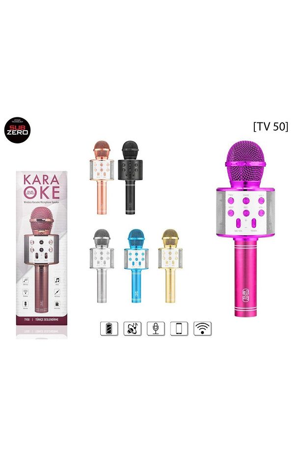 Bluetooth Karaoke Mikrofon Hoparlör Ws-858 - 1