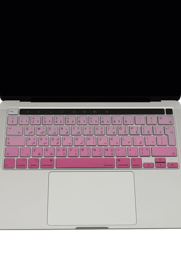 Arapça Klavye Macbook Pro Kılıf Klavye Koruyucu 13inç M1 M2 A2289 A2251 A2338 A2141 Uyumlu Gradient - 5