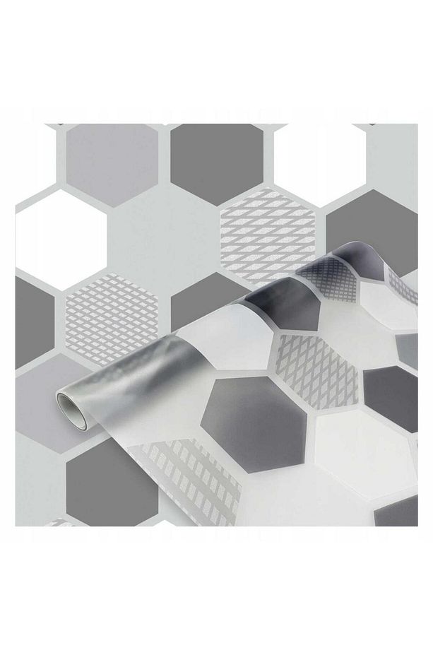 334-0039 Geometrik Desenli Statik Cam Folyo (45CM X 1MT) - 1