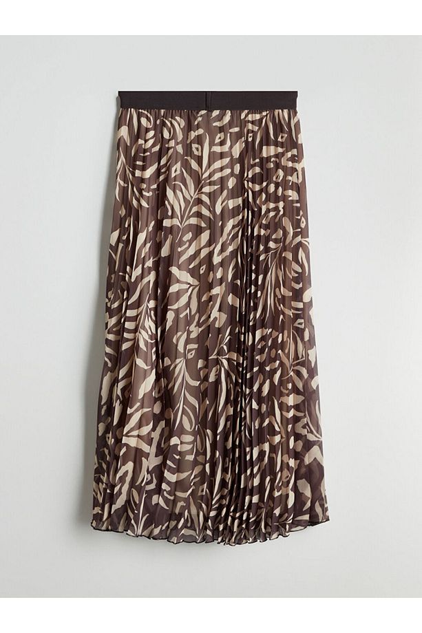 LCW Beli Lastikli Desenli Pileli Etek Fashion - 6