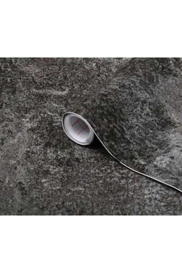 346-0583 Siyah Beton Görünümlü Yapışkanlı Folyo - 1
